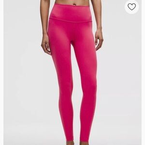 Lululemon Align Vibrant Pink High-Waisted Leggings - size 10 (28”)